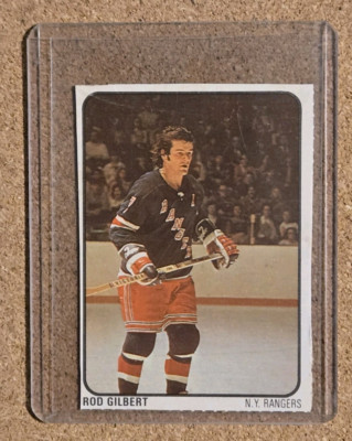 1974-75 Lipton Soup Food Issue Rod Gilbert No. 40 New York Rangers *See *