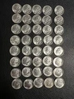 40 coin lot 90% SILVER 1959 Roosevelt Dimes No Mint Mark - UNC
