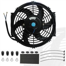 1750cfm 12v 80w Electric Radiator Slim Cooling Fan Push Pull Universal 10 Inch
