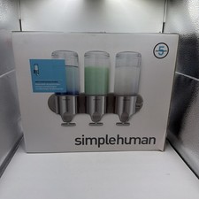 Simplehuman BT1029 Shampoo Balsamo Tripla Parete Pompe Sapone - NUOVO