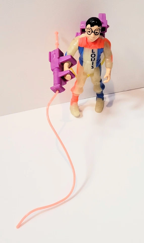 Rare Glowing Kenner Ghostbusters Louis Tully 1990 Ecto Glow Rare Toy Figure - Image 3 of 4