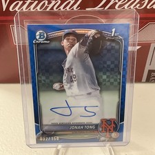 JONAH TONG 2025 BOWMAN CHROME 1ST AUTOGRAPH  XFRACTOR AUTO /150 CPA-JTO