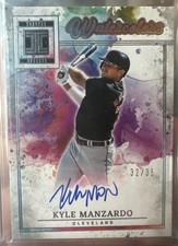 2025 Panini Impeccable Kyle Manzardo Watercolors On Card Auto /25 Guardians