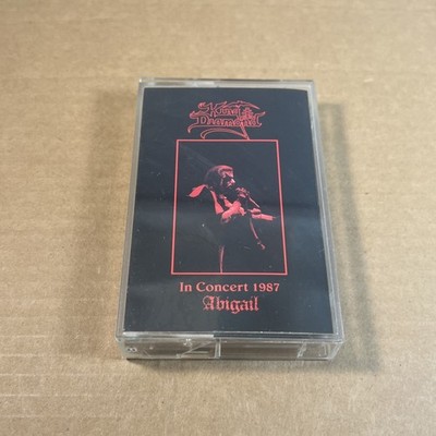 King Diamond *Abigail In Concert 1987 *cassette tape VG+ *1991 *Roadrunner