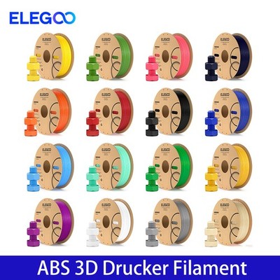 ELEGOO ABS Filament 1,75 mm 1KG, 3D-Drucker Filament, Hohe Zähigkeit und Schlagf
