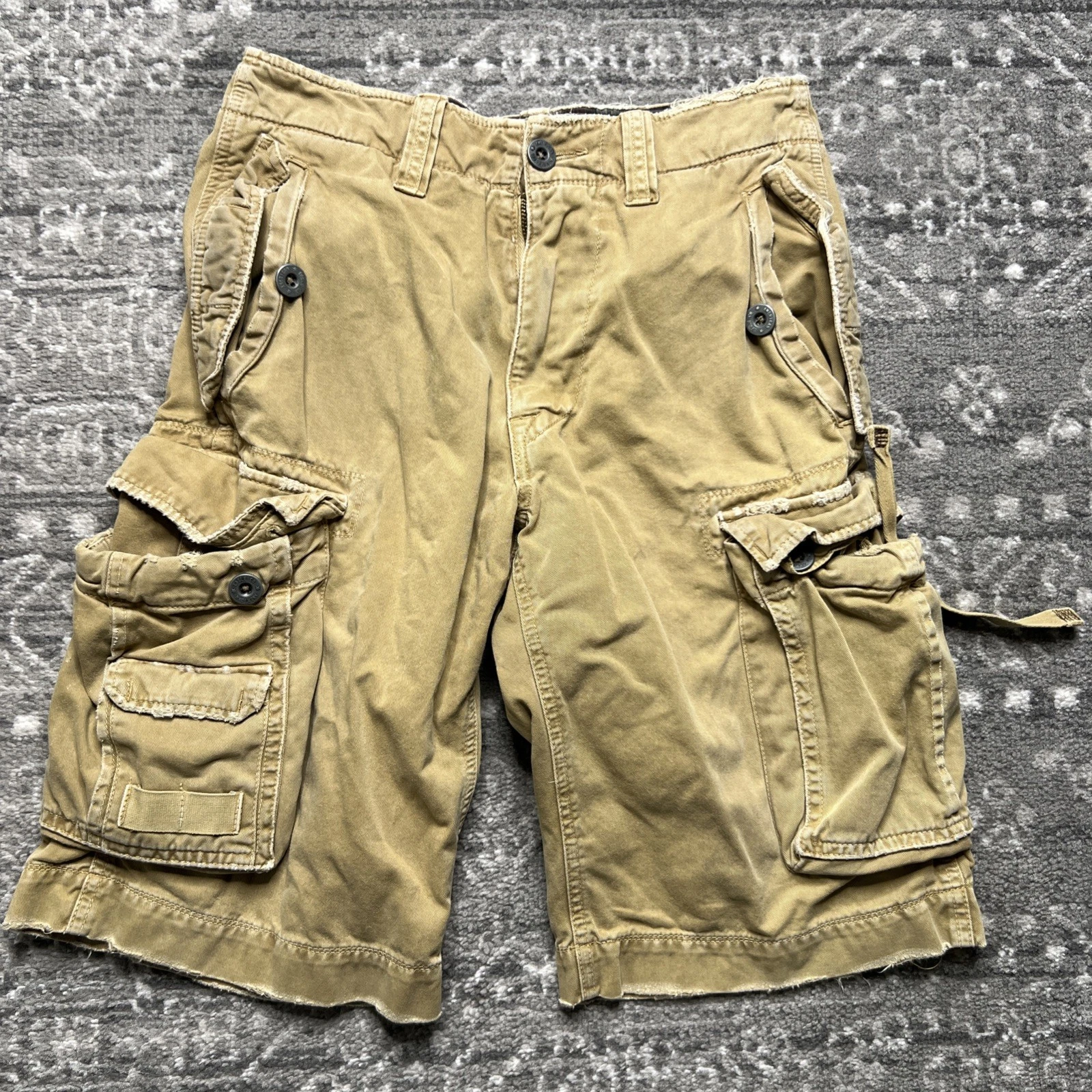 Vintage Y2K American Eagle Outfitters Cargo Shorts Mens 28 Grunge Gorpcore Baggy