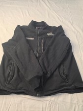 Bulwark FR Fire Flame Resistant Jacket Full Zip Pullover Mens L-RG Black