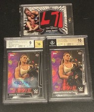 Rhonda Rousey Lot-UFC & WWE Serial #'d, Relics, Rookies, AUTO read Description