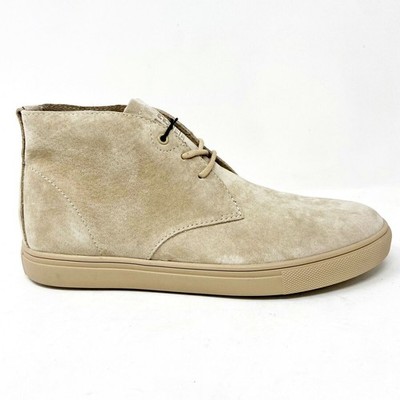 Clae Strayhorn SP Unlined Light Tan Suede Mens Premium Casual Sneakers