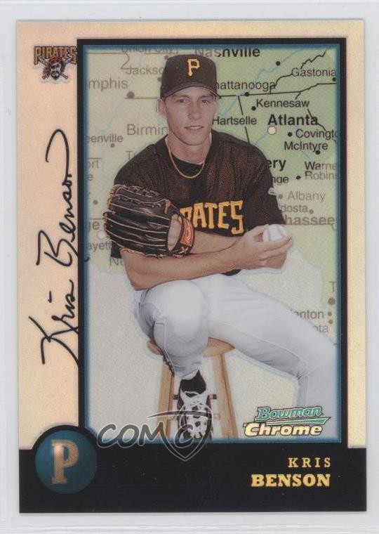 1998 Bowman Chrome International Refractor Kris Benson #296 0c2