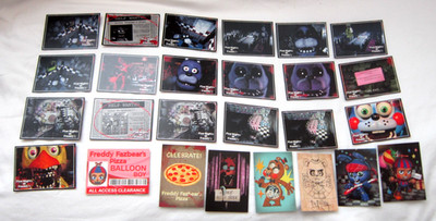 Five Nights at Freddy's 2016 Scott Cawthon 26 Card Lot-Fazbear,Bonnie,Chica,Foxy