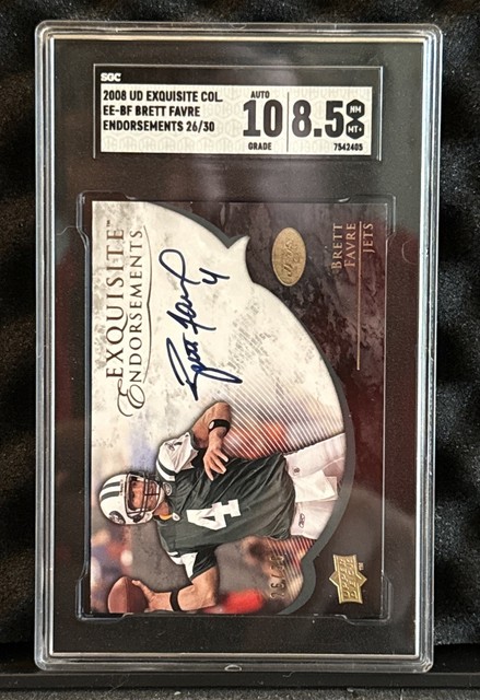 2008 Upper Deck Exquisite - Exquisite Endorsements Brett Favre #EE-BF /30