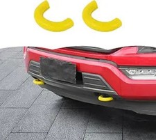 Tow Hook Covers Bumper Tow Hook Covers Rubber Protector Cover Ex Color: Yellow