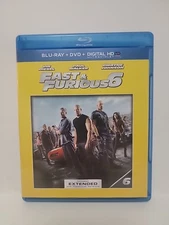 Fast and Furious 6 (Blu-ray/DVD, 2013, No Digital Copy HD Ultraviolet) LN