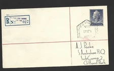Australia 1955-56 Scout Jamboree Registered Cover to VIC spec cancel