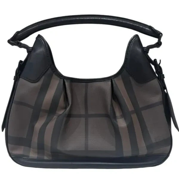 Burberry Smoked Check Brooklyn Hobo Bag