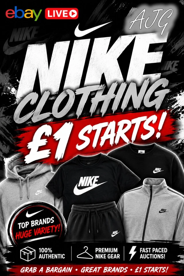 £1 Starts BNWT Nike Clothing!