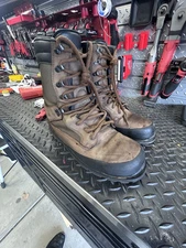 Meindl 8" Workman Brown Leather Steel Toe Lace Up Work Boot Size 13