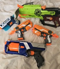 NERF Gun Konvolut 5 Stück - Armbrust - Firestrike - N-Strike - Elite etc. 