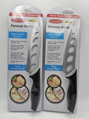 NEW 2x Doohickey Stainless Steel Knives Laser Cut Forged Lightweight Stays Sharp