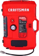 CRAFTSMAN Tire Inflator, All in One Wall Mount Air Compressor - 1.5HP 125PSI