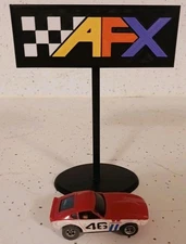 AURORA AFX RACING TYPE MINIATURE HO SLOT CAR SIGN DISPLAY 5.5" TALL