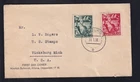 1938 Hamburg Germany First Day Cover to Vicksburg Michigan USA