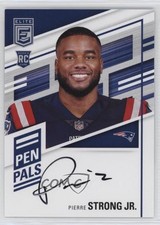 2022 Panini Donruss Elite Pen Pals Pierre Strong Jr #PP-PS Auto v5j