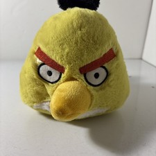 Angry Birds Chuck Plush 6" Yellow Stuffed Animal 2010 Commonwealth No Sound