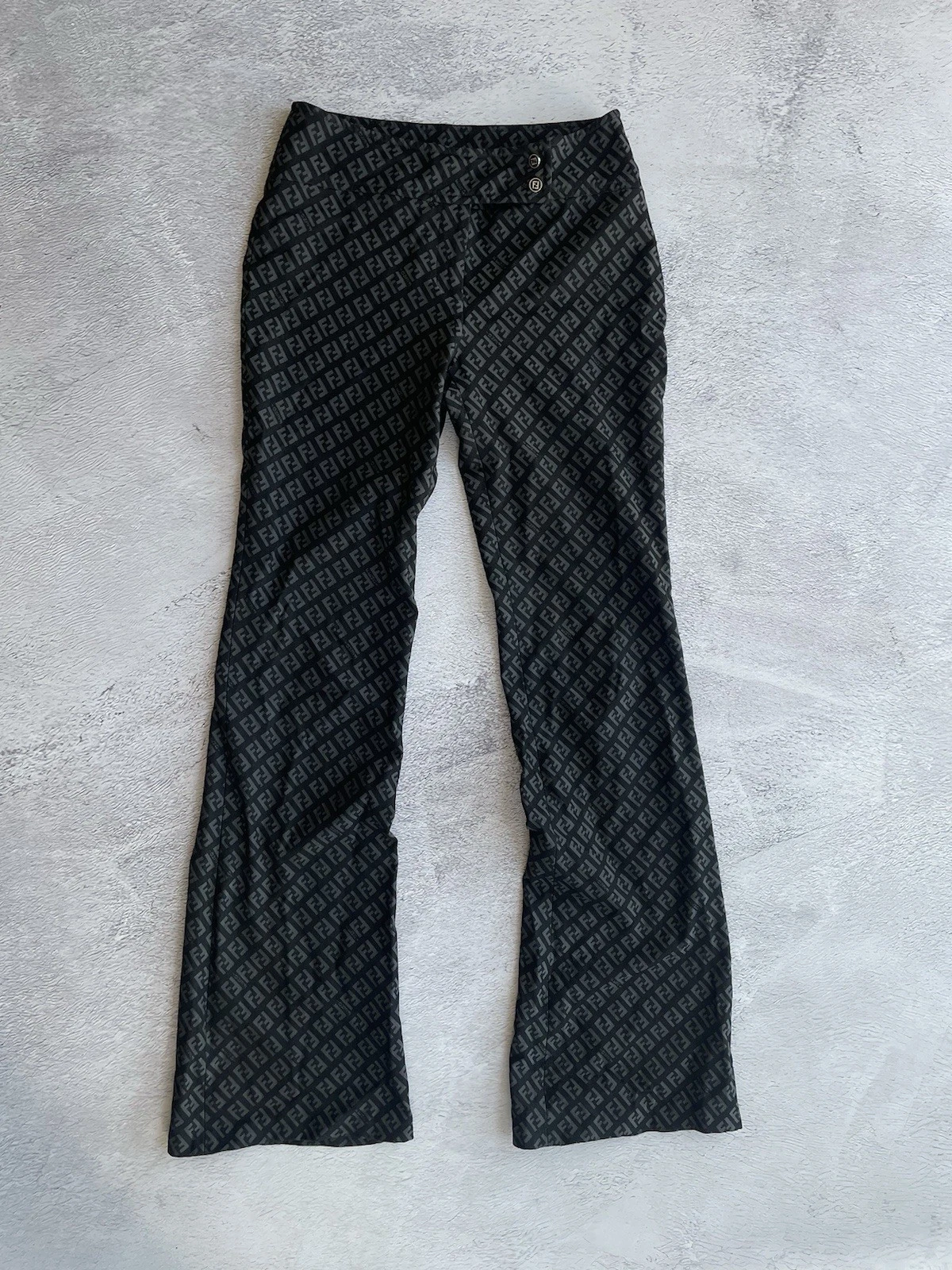 Fendi — VINTAGE Pants Fendi FF Zucca Flared Trousers Monogram Logo It40