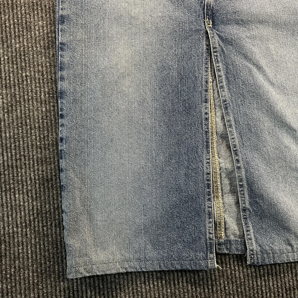 Vintage Tommy Hilfiger Skirt Womens 6 Denim Long Front Slit Button Fly Y2K 00s - Image 3 of 4