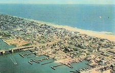 Postcard, Aerial View of Ocean City, Maryland, 1964