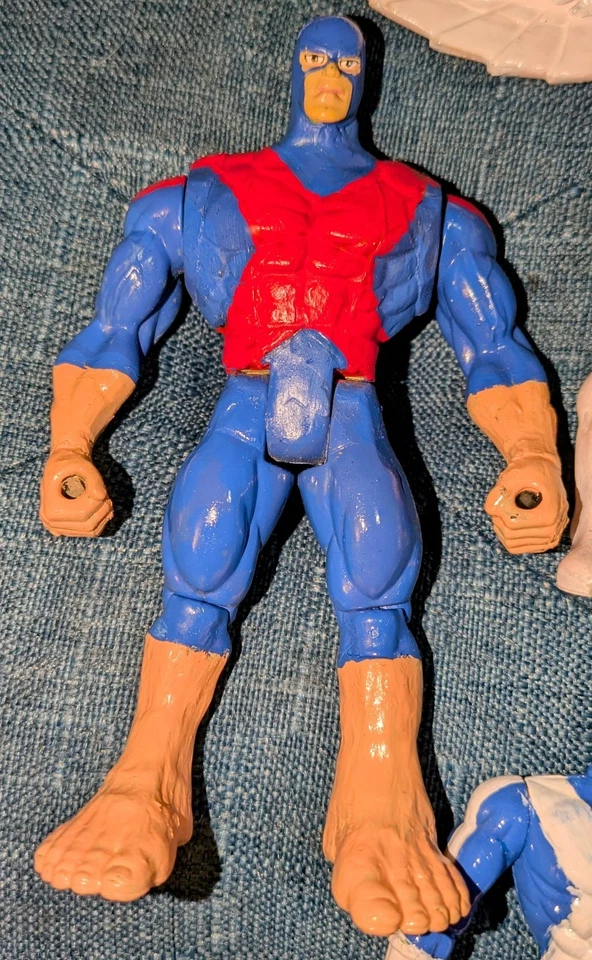 Custom Toybiz X-Men Figure Lot Original X-Factor Beast Cyclops Angel Iceman Grey - Image 2 of 4