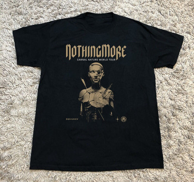 Nothing More Carnal Nature World Tour 2025 Black Cotton S-5XL T-shirt MI229