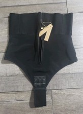 SHAPELLX High Waisted Thong Shapewear Short High Power Panty Tummy Control Sz M