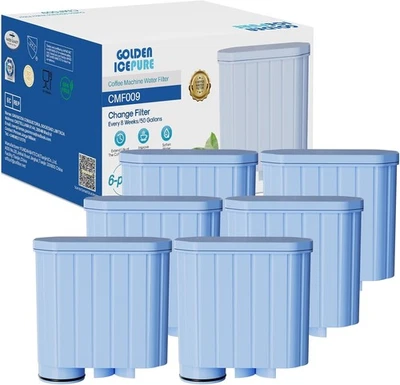 GOLDEN ICEPURE 6X Saeco AQUA CLEAN 2x CA6903 Kalk- und Wasserfilter für Espressomaschinen