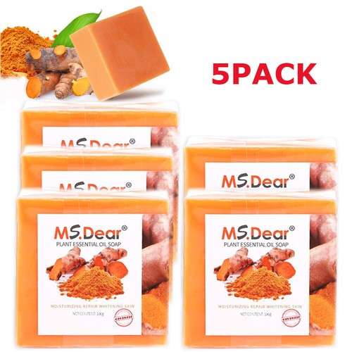 6/3PACK Turmeric Soap,Anti Acne Skin Whitening Bleaching Face&Body Dark Spots - Picture 21 of 22