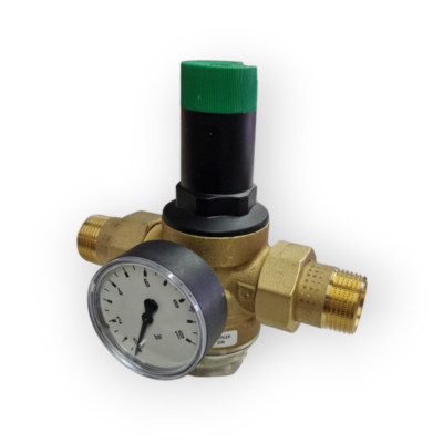 RESIDEO BRAUKMANN D06F1-AM WATER PRESSURE REDUCER Ø 1'' WITH FILTER PRESSURE GAUG