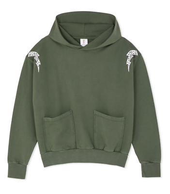 ⭐️⭐️⭐️ The Rad Black Kids L104106 Mens Green Racer Hoodie Size M | eBay