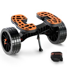 VEVOR Carrello Porta Barca Kayak in Alluminio con Ruote Pneumatiche Carico 145kg