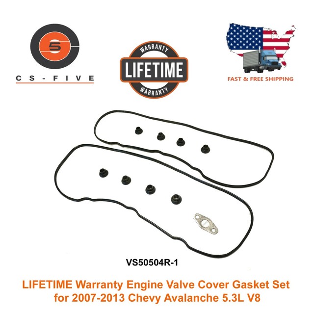 LIFETIME Warranty Valve Cover Gasket Set for 20072013 Chevy Avalanche