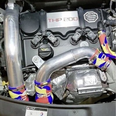 Spoox Peugeot 208 GTI EP6 Silicone Boost Pipe Kit (3 piece) - BLUE