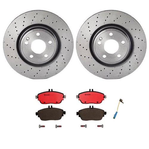 Brembo Front Brake Kit Ceramic Pads Rotors For QX30 MB W246 C117 X156