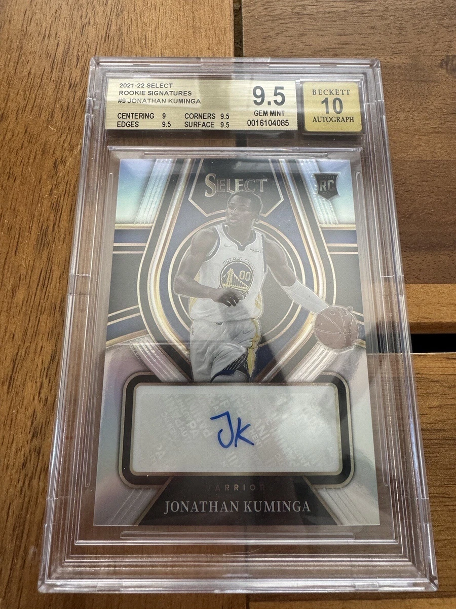 2021-22 Panini Select Silver Jonathan Kuminga RC Auto /249 BGS 9.5 
