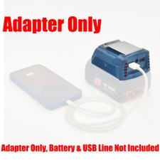 1x USB Power Source Replace Adapter Fits For BOSCH 18v Blue Professional Battery