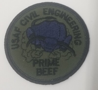 US Air Force Civil Engineering Patch BDU Sew-On  Prime Beef  USAF