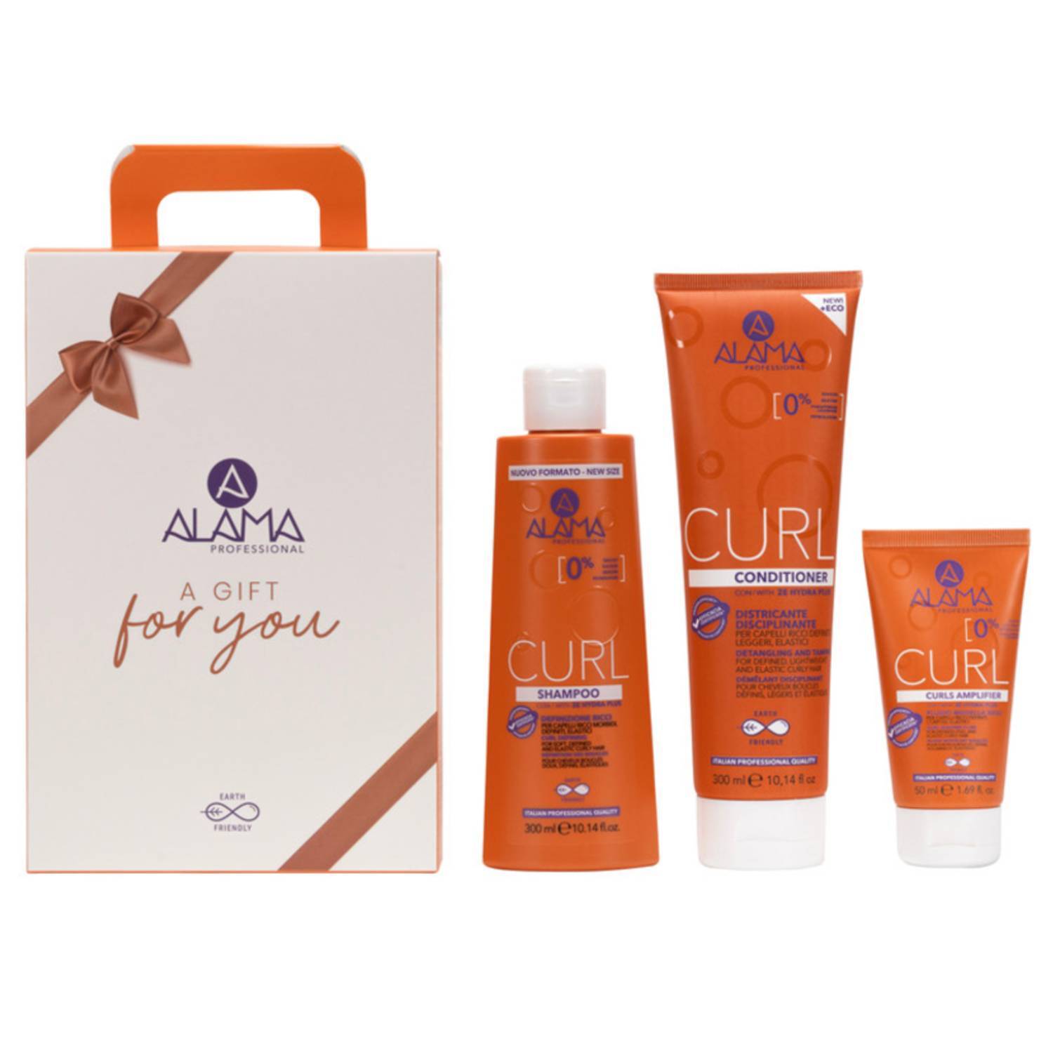 Alama Cofanetto Curl Kit Shampoo+Districante+Fluido Modellante