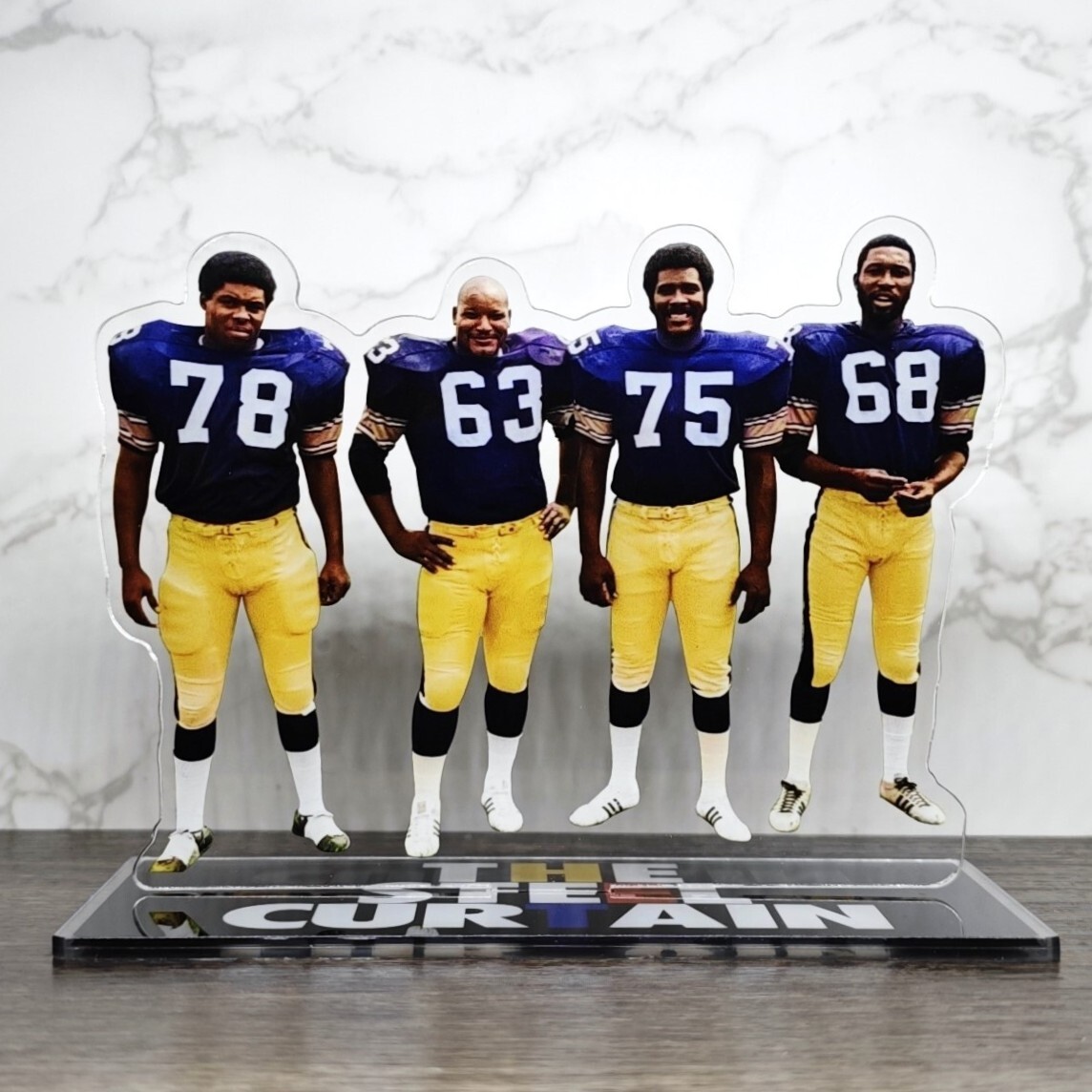 Steelers Steel Curtain Standee - Legendary Man Cave Memorabilia & Collectible