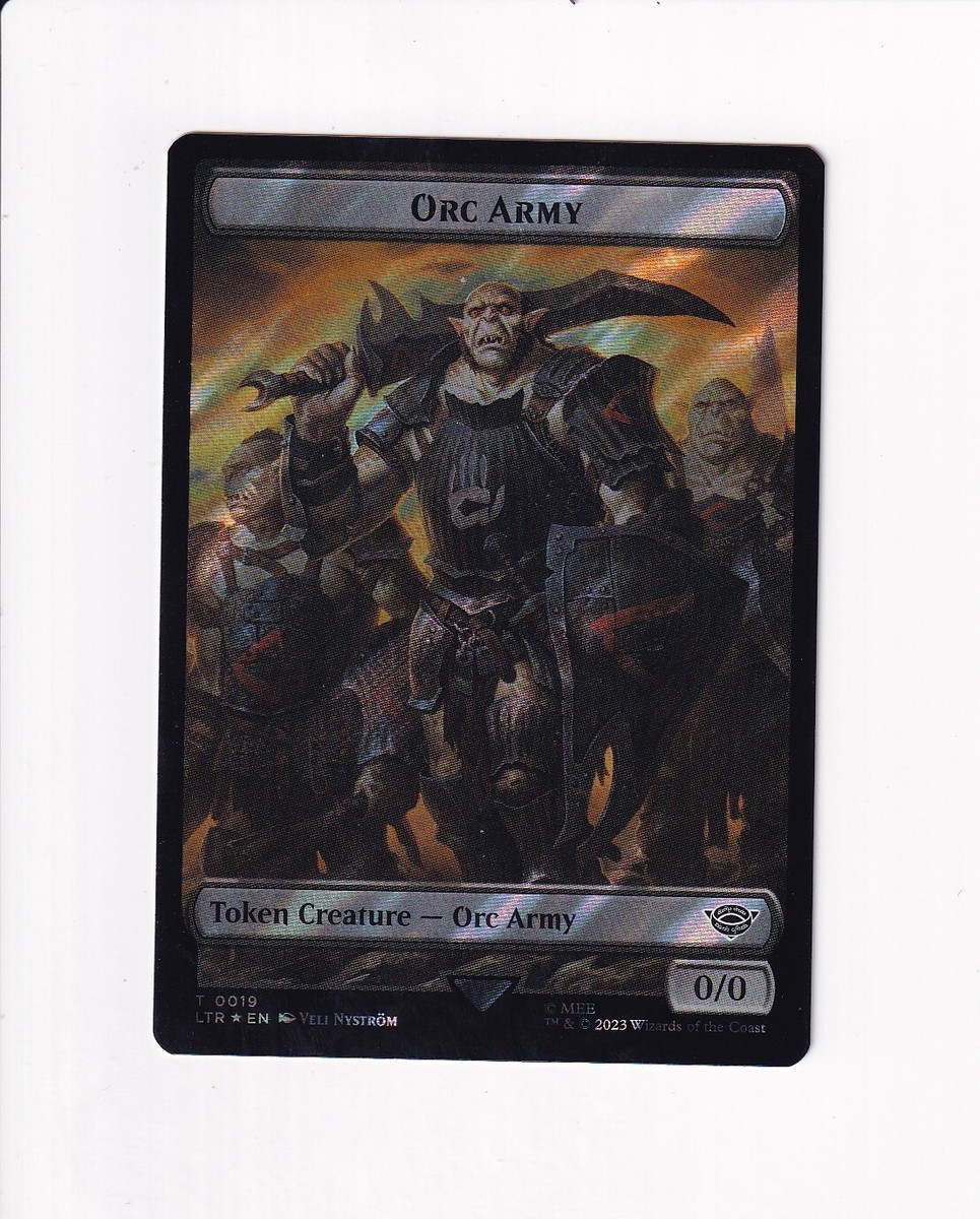 2023 MAGIC LORD OF THE RINGS DOUBLE TOKEN SURGE FOIL ORC