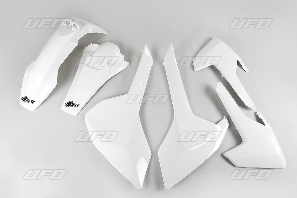 Kit plastique UFO pour Husqvarna TE 125 2017-2019 noir et blanc